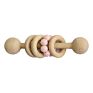 Gym Ring Rodent Silicone Beads Newborn Montessori Rattles Toys Wooden Baby Teether