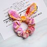 Hair Accessories Cute Rabbit 12 Colors Velvet Elastic Hair Bands for Baby Girls Tie-Dye Hair Scrunchies