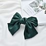 Hair Barrette Girls Satin Fabric Multi Color Hair Bow with Clip