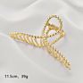 Hair Clip Claw Large Big Hair Claw Clips Gold Metal Hair Claw 11Cm