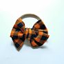 Hand Tied Toddler Nylon Headbands Buffalo Plaid Bow for Baby Girls Pinwheel Bow Hair Band Headband Christmas