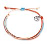 Handmade Beach Cord Bracelet Braided Waterproof Wax Cotton Colorful Cord Macrame Boho Wave Anklet Bracelet