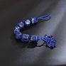 Handmade Natural Lapis Lazuli Crystal Car Hanging Ornaments for Home Decoration Feng Shui Ornament