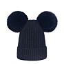 Hat Rex Rabbit Double Hairball Knitted Hat Mum and Baby Matching Beanie