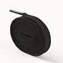 Hdcrafter Classic Black-And-White Single and Double-Layer Polyester Flat Shoelaces