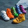 High Top Sneakers Children School Casual Sneakers Slip on Canvas Kids Shoes