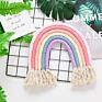 Home Decoration Room Big Size Macrame Woven Ornaments Photo Props Rainbow Wall Hanging