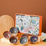 Hy Flower Gift - Bohemian Ceramic Bowl and Tableware Creative Gift with Hand Gift Set Bowl