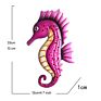 In Stock Metal Seahorse Pendant Wall Art Seahorse Hanging for Home Garden Decor