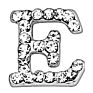 Initial Pave Clear Gem Dangling Alphabet Letter Surgical Steel 14G Navel Belly Button Ringsbody Piercing Jewelry