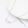 Irregular Chips Stone Beads Natural Gemstone Pendant Necklace Delicate Gold Plated Chain with Natural Stone Charms Necklace