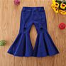 Kid Girl Jeans Bell-Bottomed Pants Cute Baby Flare Denim Trousers Children Pants Boutique