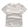 Kids' T Shirts Bamboo Cotton Short Sleeve Breathable Solid Color T Shirt Children's Tee for Little Boy