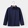 Kids Turtleneck Shirts Toddler Girls Boy Kids Turtle Neck Tops Clothes Long Sleeve Plain Mock Neck Turtleneck T-Shirts