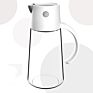 Kitchen Automatic Open Close Olive Oil and Vinegar Glass Dispenser Cooking Oil Bottle Pp Plastic Handle