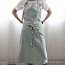 Korean Style Cotton Simple Art Coffee Shop Garden Drawing Work Chef Fabric Waist Apron