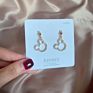 Korean Women Girls 925 Silver Post Cartoon Earring Cute Sweet Minnie Mickey Stud Earrings