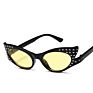 Ladies Glasses Sunglasses Women Clear Cat Eye Diamond Sunglasses Small. Lens Sunglass