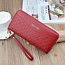 Ladies Long Large-Capacity Double Zipper Clutch Wallet Double-Layer Clutch Bag Wallet