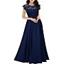 Lady Elegant Evening Gown Floral Lace Party Maxi Dress