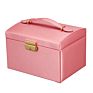 Large Capacity Ladies Jewelry Storage Box Jewelry Storage Box, Girl with Mirror Jewelry Ring Box