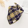 Large Pet Scarf Pet Bandana for Dog Cotton Plaid Washablebow Ties Collar Cat Dog Scarf Accessories