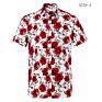 Latest Design Print Short Sleeve Cotton Hawaii Men Shirts