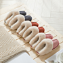 Leather Plush Cotton Slippers Home Autumn and Lovers Warm Thick Wool Men's and Women's Slippers