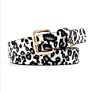 Leopard Pants Waist Belts for Women Faux Fur Animal Print Belts