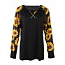 Leopard Women Long Sleeve Casual Polyester Shirt