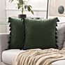 Luxury Boho Throw Pillow Covers 18 X 18 Tassel Macrame Cushion Cover Handmade Home Decor