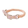 Luxury Colorful Leather Cotton Pet Dog Cat Rope Collar Attachment