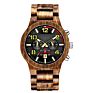 Luxury Men's Wrist Watches Wooden Luminous Multi-Functional Wrist Watch