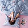 Luxury Simple Quilt Cover Bedding Set 100% Cotton Twill Small Fresh Double Bed 4 Pcs Bed Sheet Set