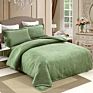 Luxury Super Soft Velour Queen 3 Pieces Embroidery Bedding Set Duvet Quilt