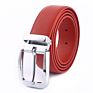 Man Adjustable Alloy Buckle 3.5Cm Leather Belt