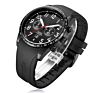 Man Big Face Stainless Steel Case Chronograph Watches Mens Style Quartz Military Watch