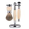 Man Safety Razor Set with Shave Brush and Razor Stand