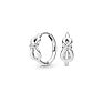 Marfend Earring Infinity Knot Stud Earrings with Crystal for Women Wedding Fit Pan Jewelry Gift 925 Sterling Silver