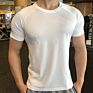 Men Activewear T Shirts 100% Polyester T Shirts Gym Elastane Athletic Quick Dry Top Shirts Mens