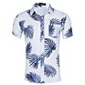 Men Casual Printed Button down Short Sleeve Shirt Hawaiian Shirt