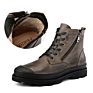 Men Shoes Leather Riding Shoes Motorcycle Shoes Men's Splash-Proof Motorcycle Boots Side Zipper Boot