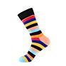 Men's Fun Dress Socks Colorful Stripe Socks for Men Cotton Patterned Socks