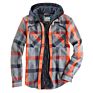 Mens Plaid Thick Casual Jacket