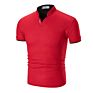 Men's Slim Solid Color Stand Collar Polo T-Shirts