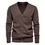 Men's Solid Color Knitwear plus Size Sweater Mens Basic Cotton Knitted Cardigan