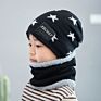 Men's Woolen Hats for Autumn and Warm Knitted Parent-Child Hat Bib Suits Warm Hats