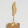 Metal Gold Leaf Cast Iron Plant Wall Coat Hooks Decorative for Bedroom