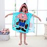 Microfiber Kids Cartoon Print Beach Towel Poncho, Children Beach Poncho, Kids Hooded Beach Poncho Towel