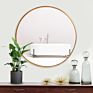 Modern round Wall Mirror with Aluminium Frame Bath Mirror